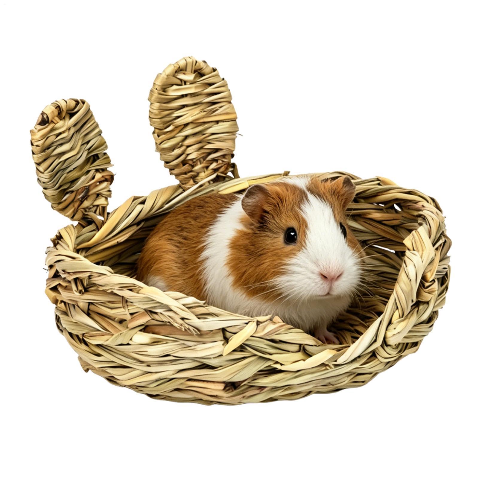 Cama para animales pequeños de hierba natural que elimina el suelo frío