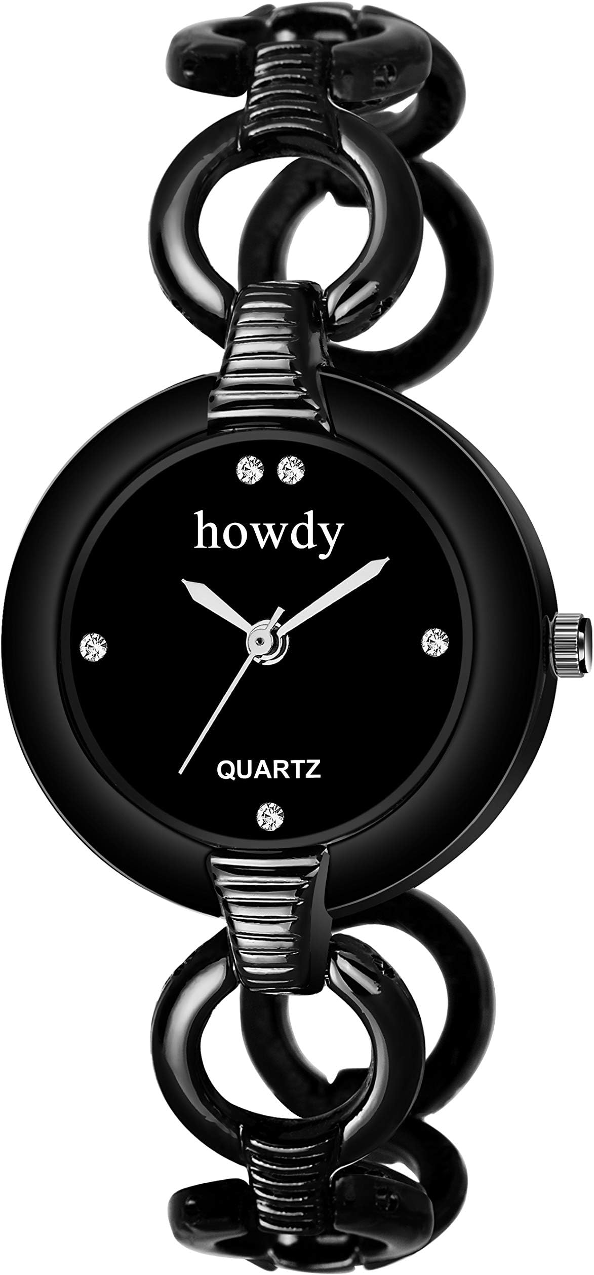 howdy Modi Analogue Black Dial Women's Watch (Black) 318