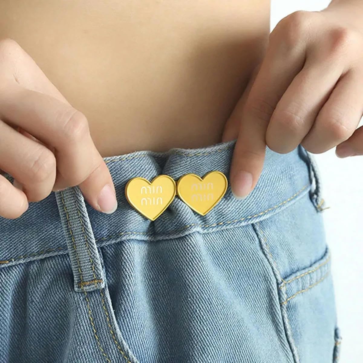 Herz Taillenknöpfe 8 Stück - Hosenverkleinerung Ohne Nähen Für Perfekte Passform