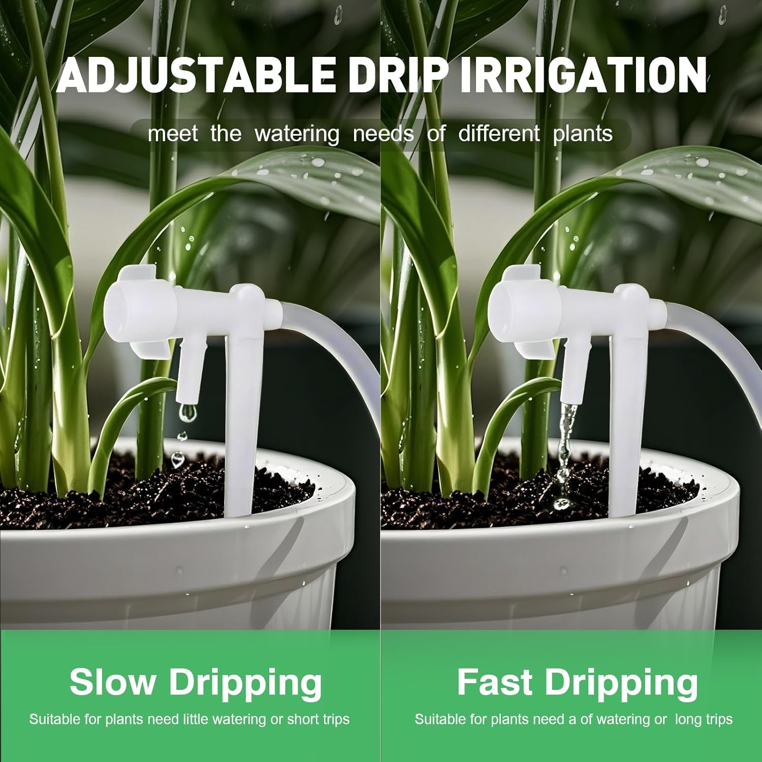 Automatic Drip Irrigation Kit, 20 Potted Indoor Houseplants Support, Indoor Automatic Watering System for Plants, with Digital Programmable Water Timer