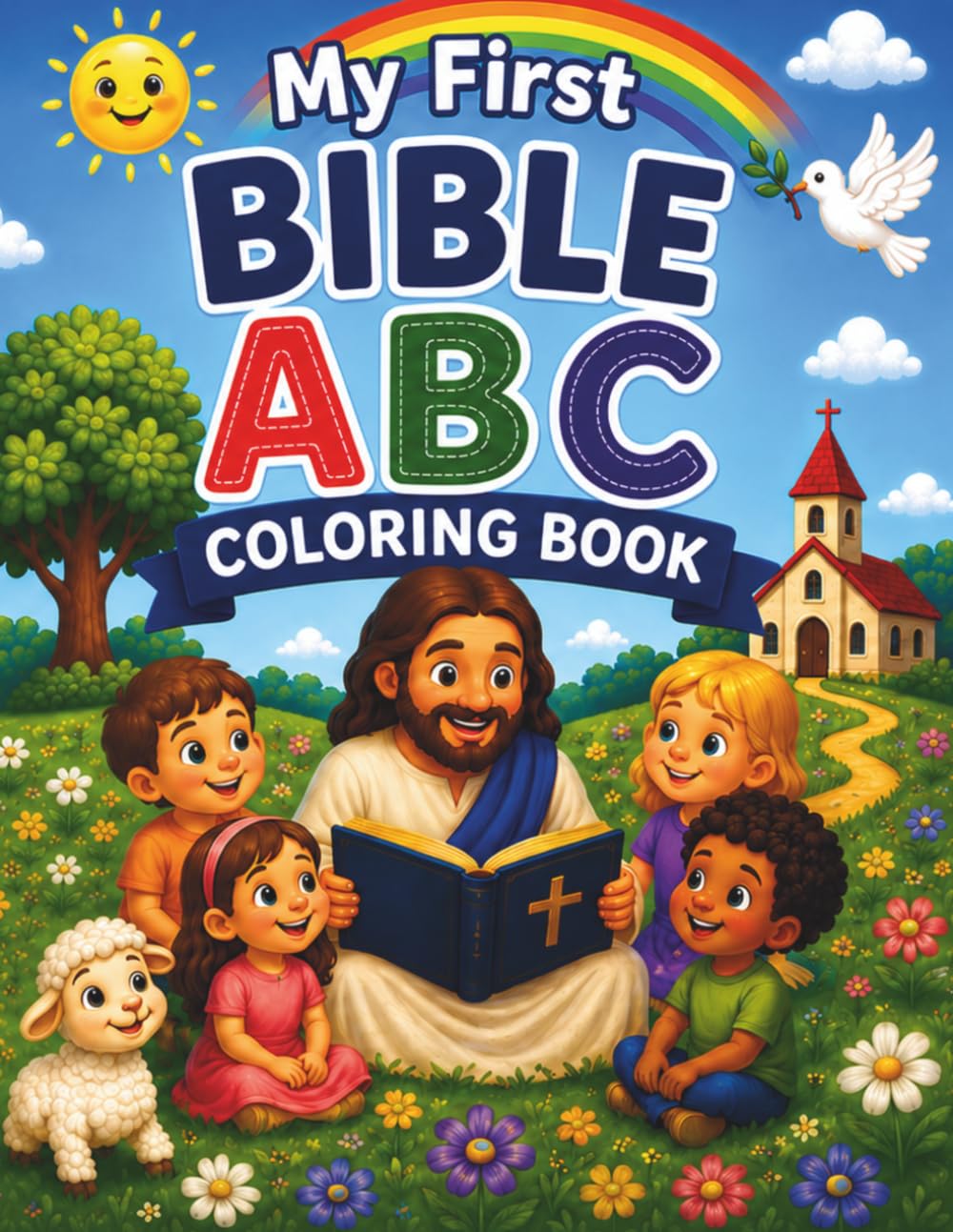 My First Bible ABC Coloring Book: A Fun Christian Alphabet Coloring Book for Kids Ages 3–6 | Learn Bible Stories from A to Z