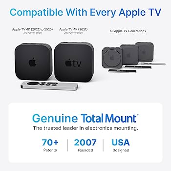 Amazon | TotalMount Apple TVマウント - Apple TV 4K を含む