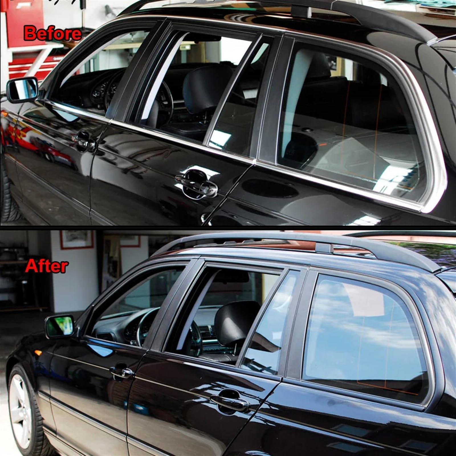 Auto Schutz Carbon Folie, 3/5/7/10CM Matte Black Vinyl Streifen Wrap Film USO apto para Fenster Trim USO apto para Auto Tür Säule haube Dach 4 stücke(10X1000 cm)