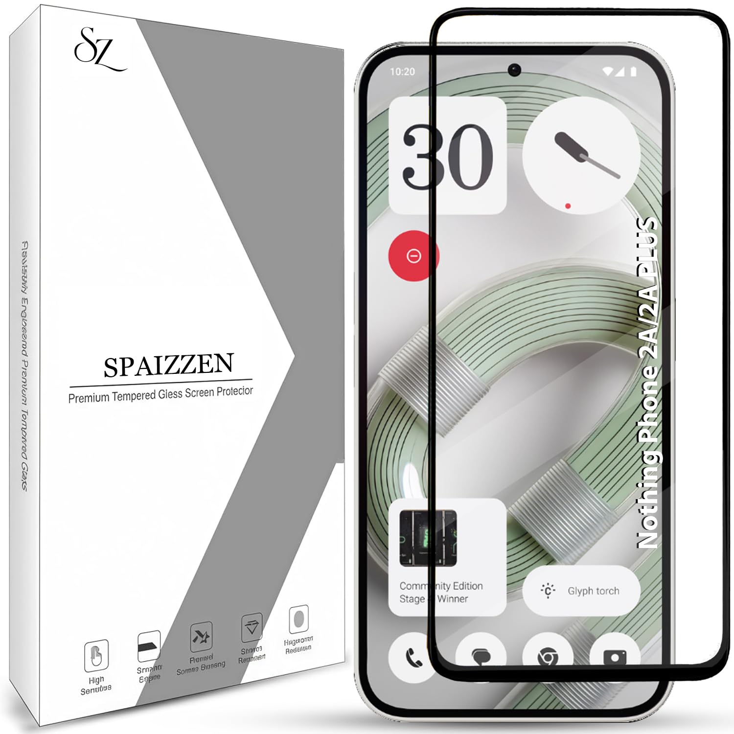 Tempered Glass Screen Protector Compatible for Nothing Phone 2A / Nothing Phone 2A Plus with Edge to Edge Coverage and Easy Installation Kit-image-45