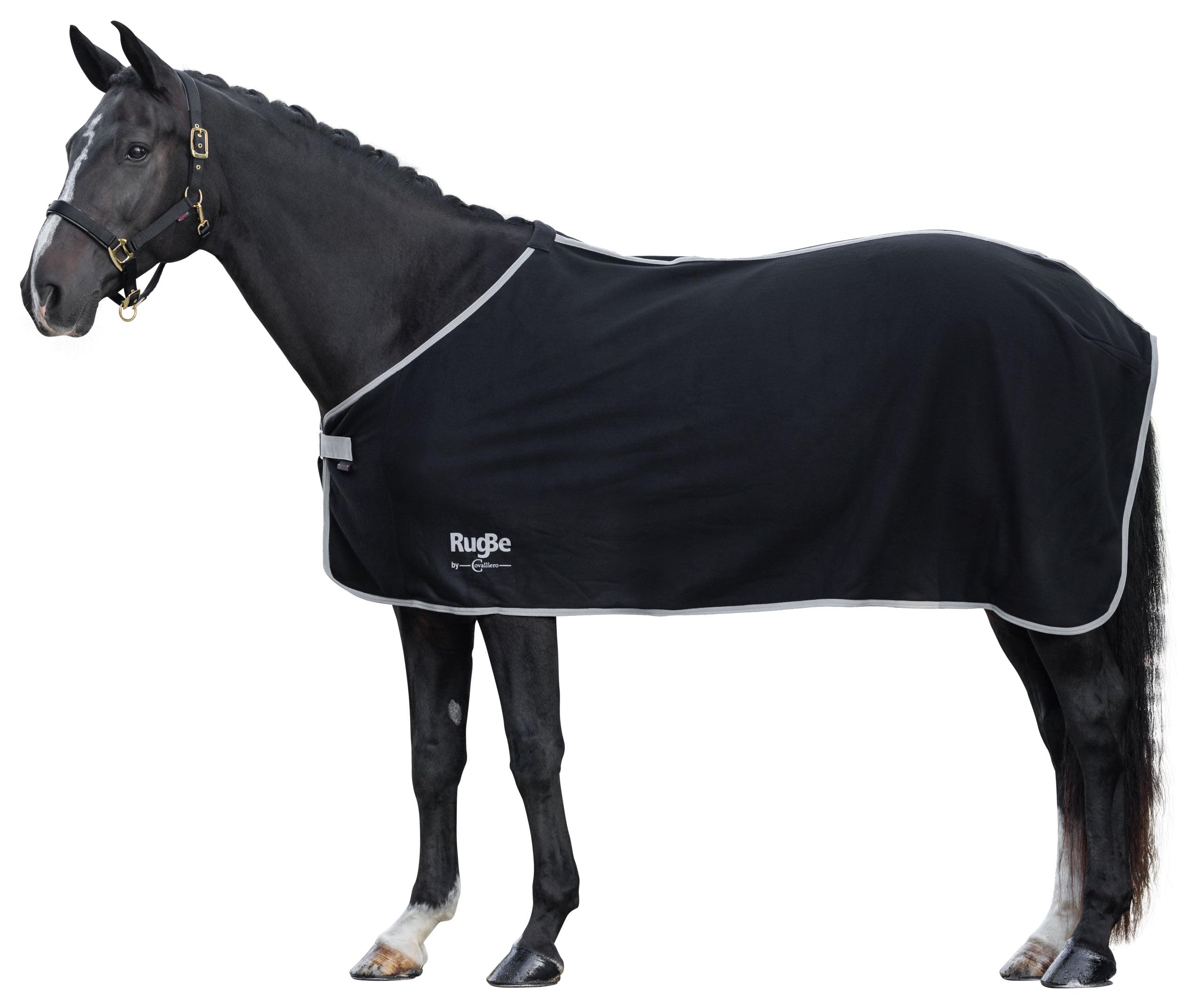 Covalliero RugBe 3211608 Economic - Manta Polar (165 cm), Color Negro