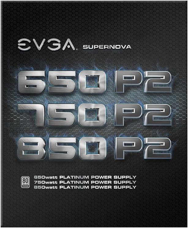 EVGA SuperNOVA 850 P2, 80+ Platinum 850W Fully Modular Power Supply with EVGA ECO Mode thumbnail 2