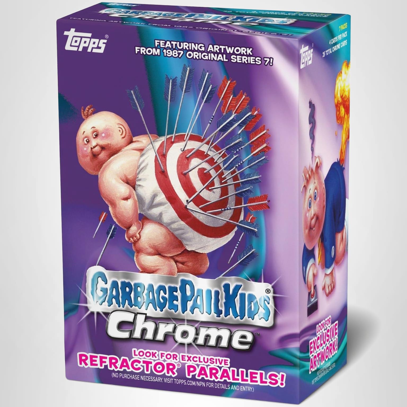 Amazon.com: Topps Chrome Garbage Pail Kids Series 7 Blaster Value