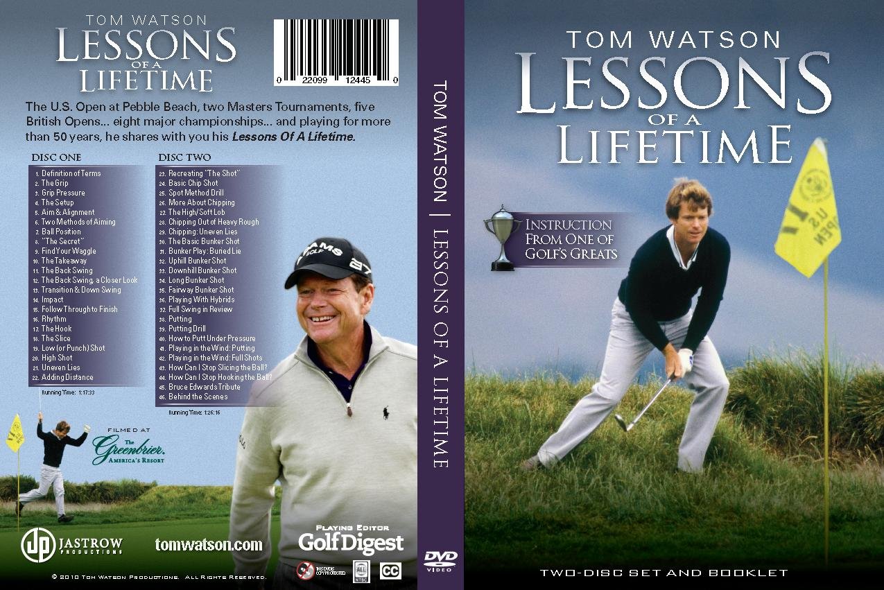 Amazon.com: Tom Watson Lessons of a Lifetime Two Discs and Booklet