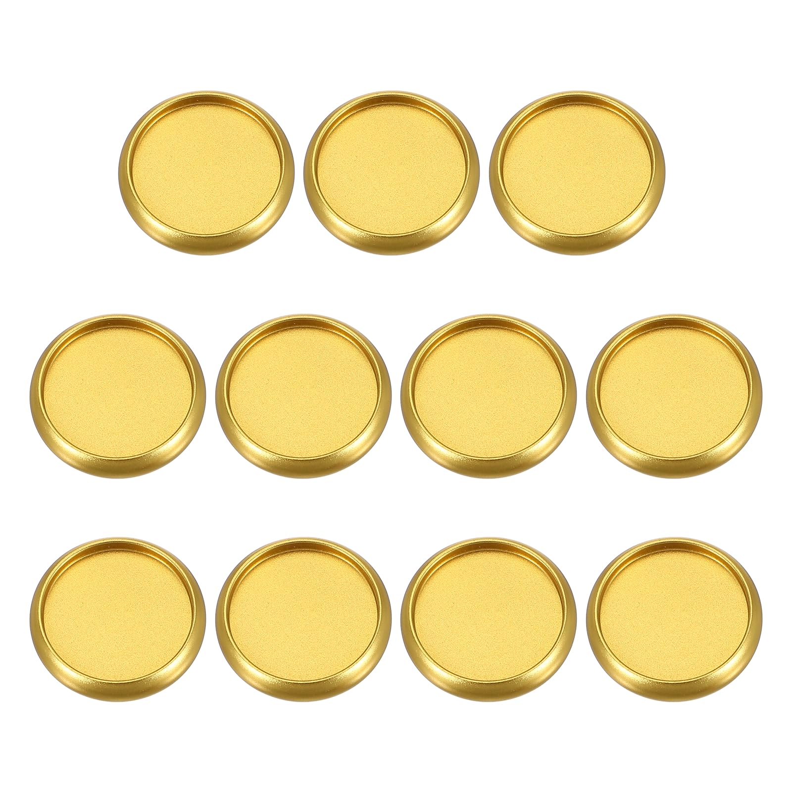 PATIKIL 24mm 8/9" Gold Round Book Binding Discs, 11 Pcs Aluminum Alloy Discbound Expansion Discs Round Binder Rings for DIY Notebook Planner