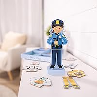 Vista 9 de Kit de juego de simulación muñeca magnética Julia para vestir, muñeca de madera (más de 25 piezas)