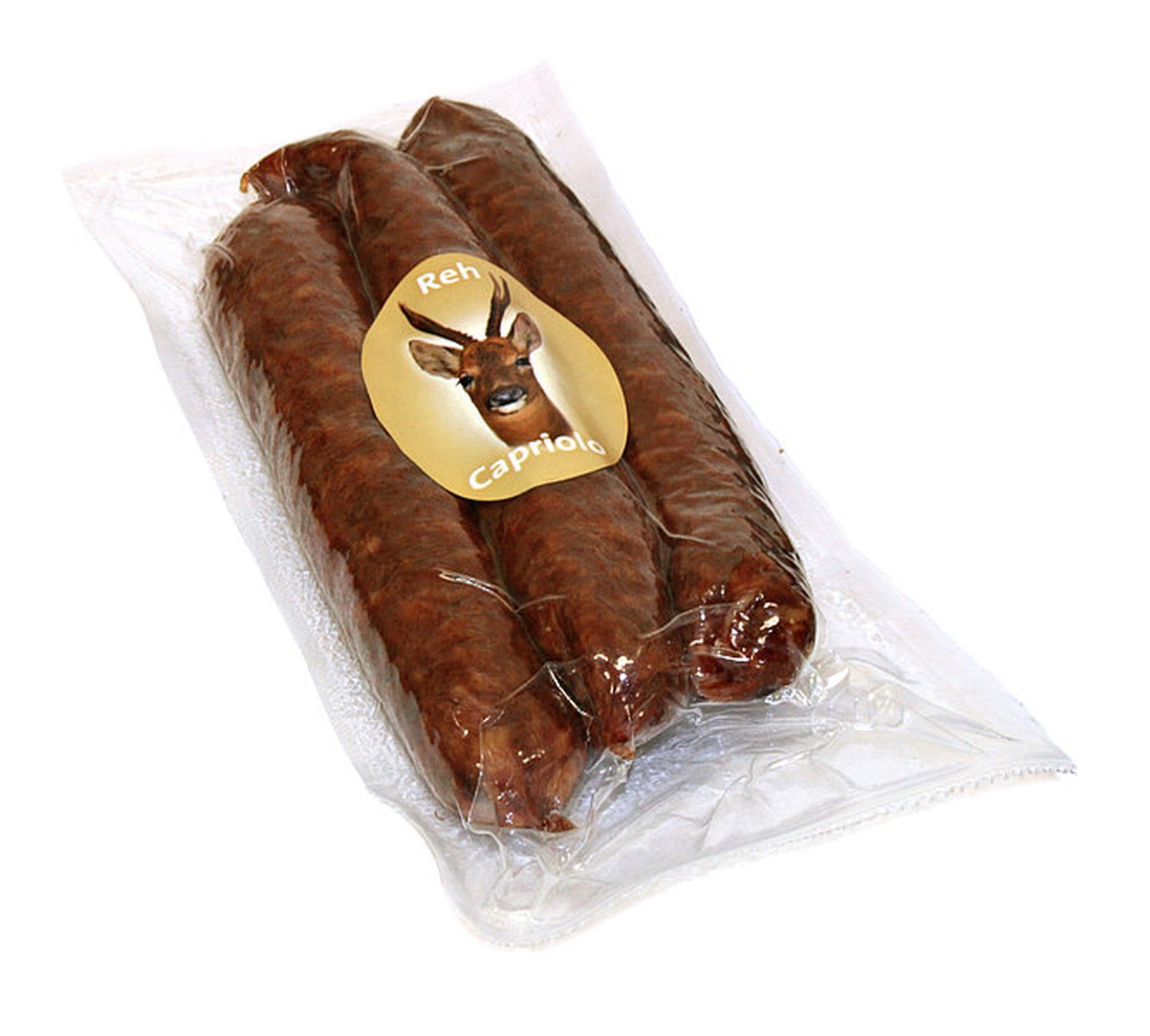 Roe Deer Smoked Sausages x3 vac. APPR. 150 gr. - Kofler Speck