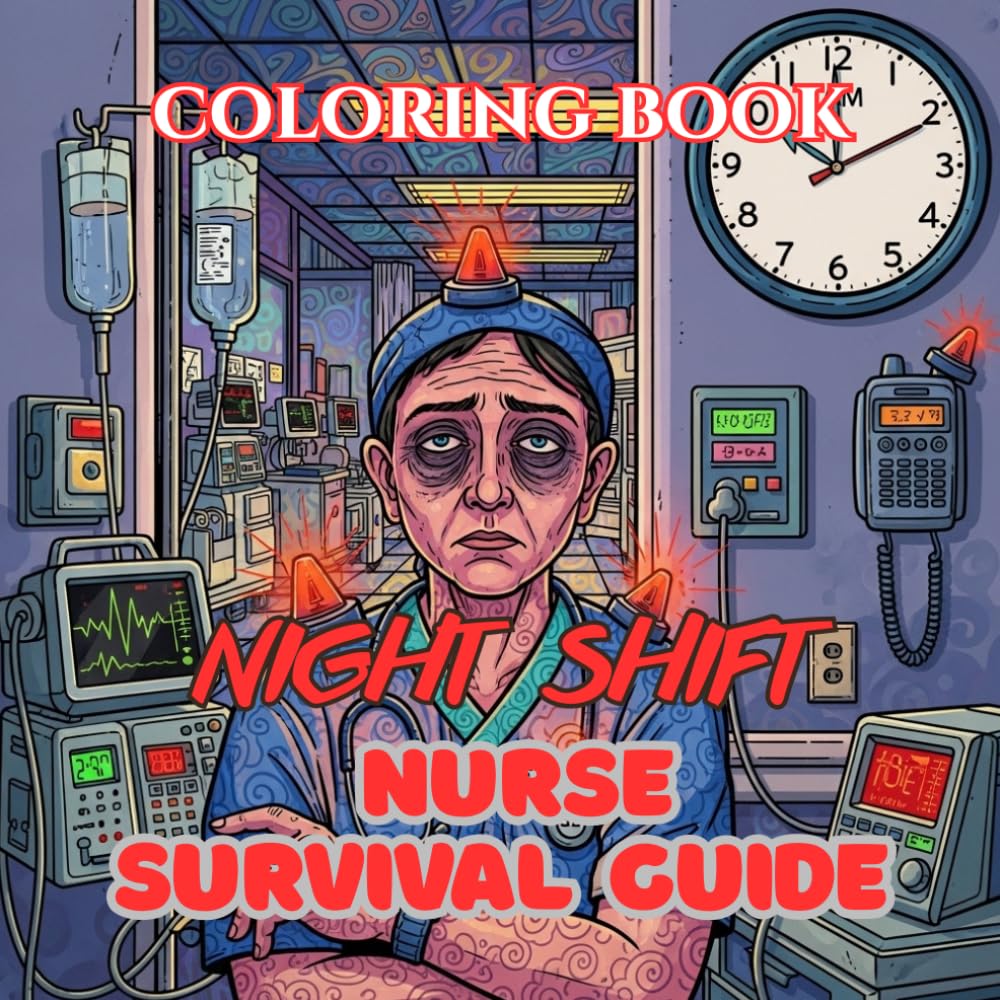 Night Shift Nurse Survival Guide: A Dark Humor Coloring Book for Sleep-Deprived Nurses, Midnight Shift Warriors & Caffeine-Fueled Healthcare Workers (Nurse Survival Guide Coloring Book Series)