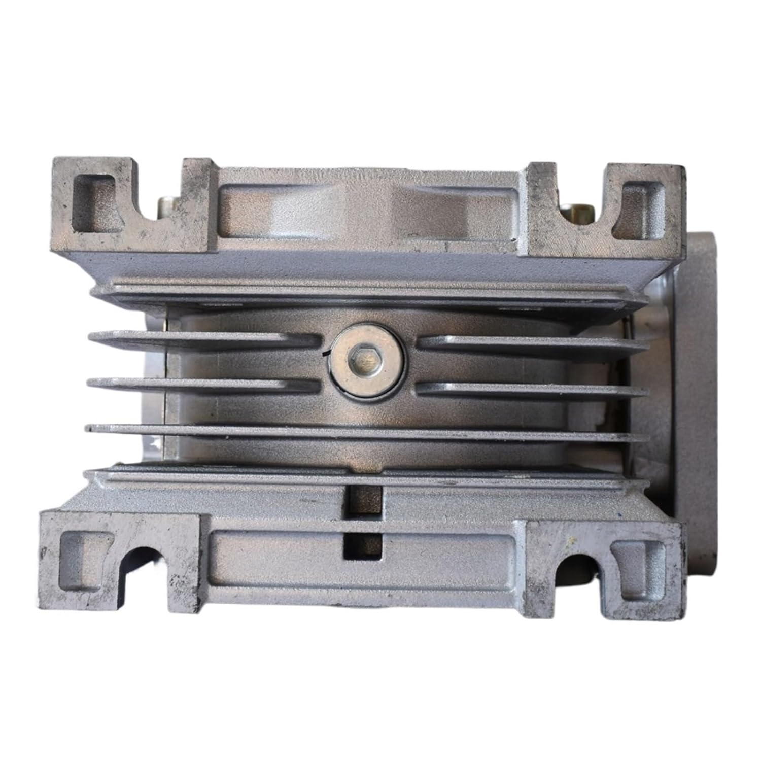 NMRV050 Worm Gear Motor Speed Reducer 19mm Input Bore 25mm Output Flange High Reduction for Engine(71B14 14mm,Ratio 15)