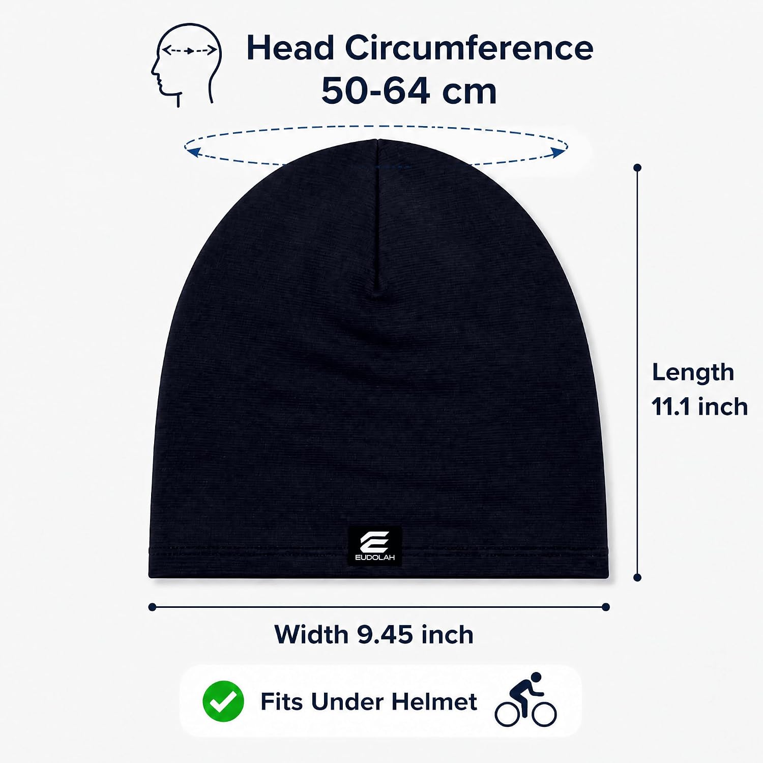 EUDOLAH 2 Pack Cooling Skull Caps for Men & Women Sweat Wicking Quick Dry Summer Breathable 3D Mesh Beanie for All-Day Wear