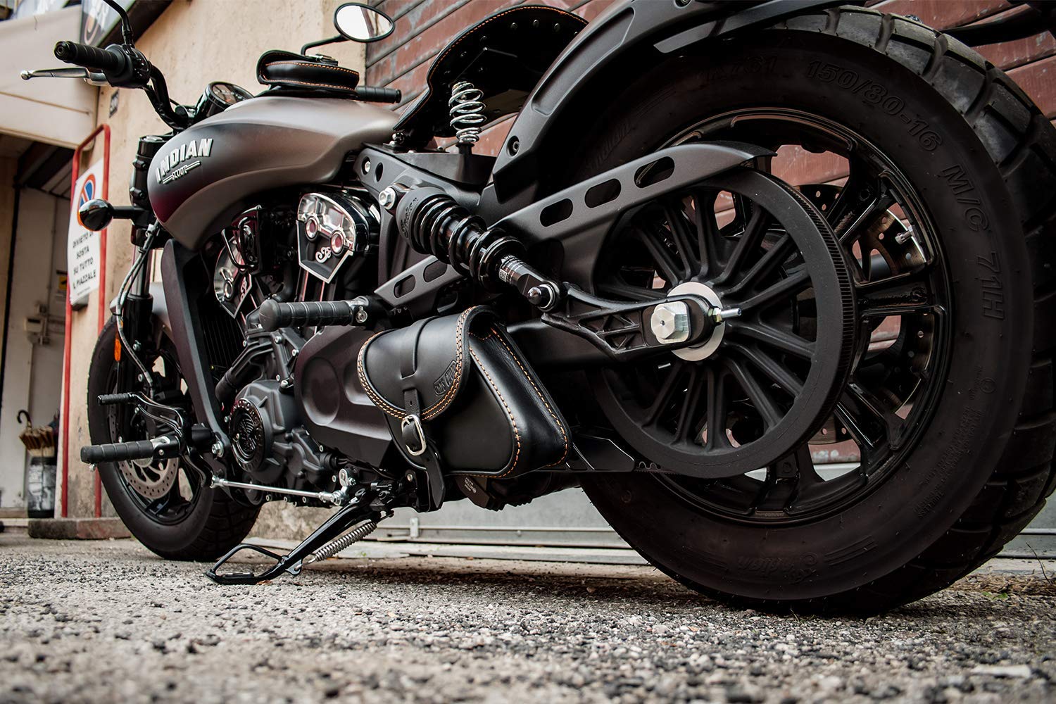 indian scout bobber swing arm bag