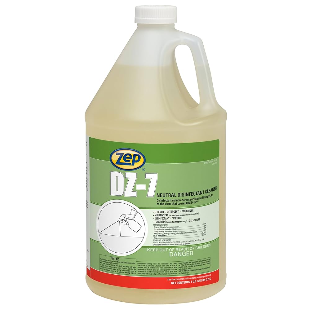 Amazon.com: Zep DZ-7 Neutral Disinfectant Cleaner - 1 Gallon