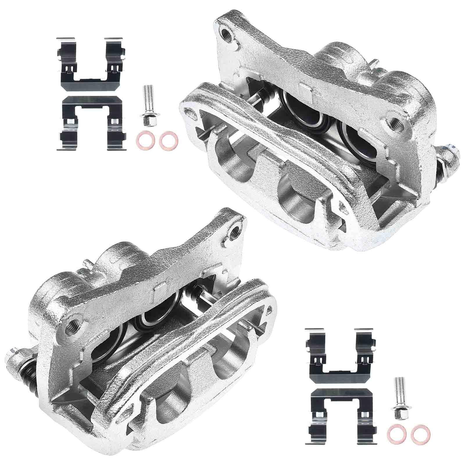 Frankberg 2x Bremssattel Bremszange Vorne Links Rechts mit Halter (Lochabstand Halterung 160mm) Kompatibel mit Forester Legacy IV Legacy V Impreza Outback Replace# 26292FE011