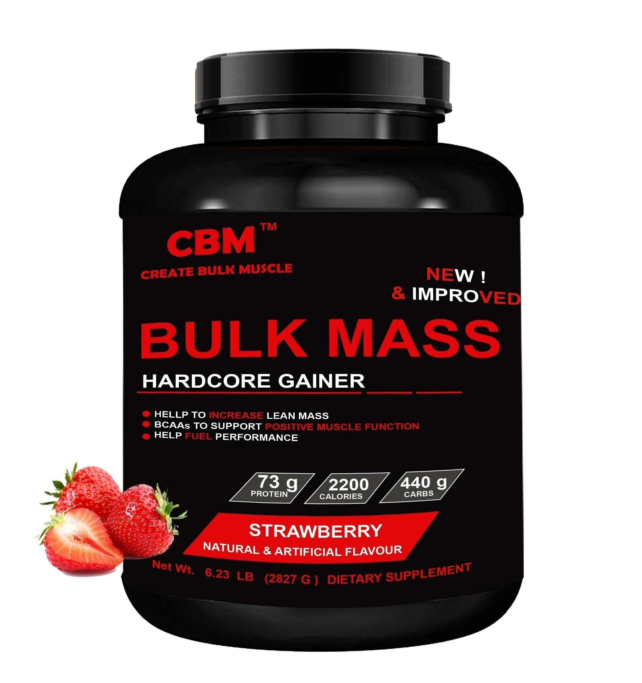 CBM CREATE BULK MUSCLE Bulk Mass Gainer (Strawberry 6.23Lb / 2827G) Pack Of 1 - Powder (B0CQTK2JHR) Amazon Price History, Amazon Price Tracker