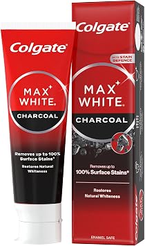 Colgate Max White Charcoal Teeth Whitening Toothpaste 75ml