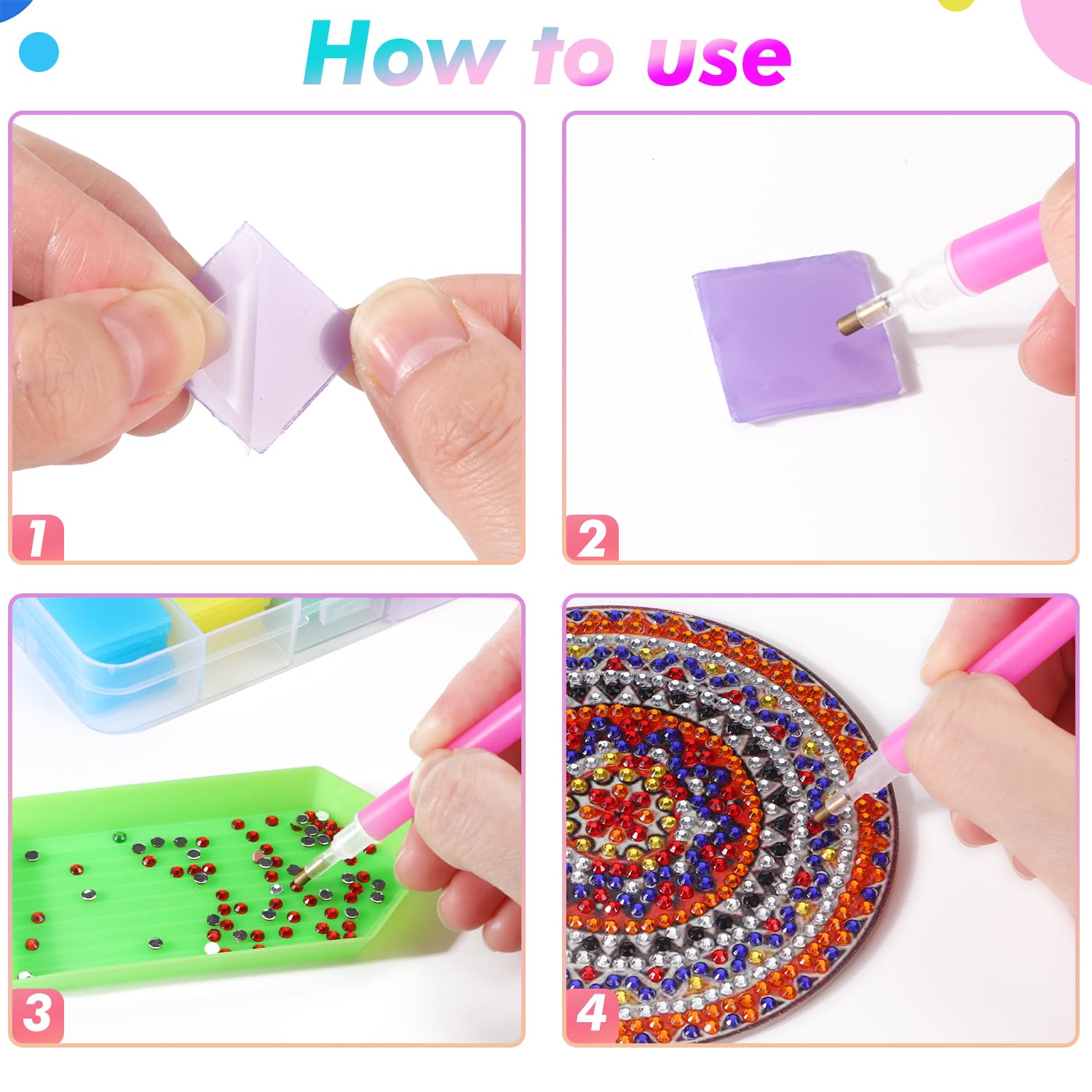 100 PZ Argilla Colla Per Pittura Diamante - 5D DIY Per Ricamo E Decorazioni