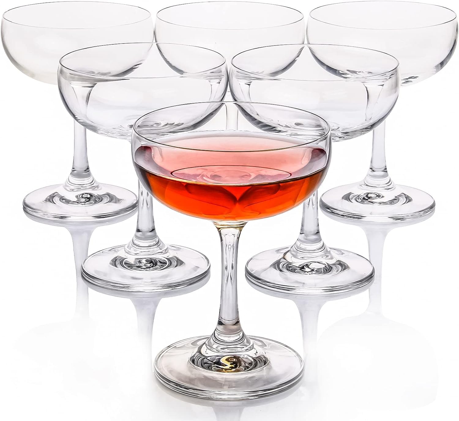 Allegra Wine Glasses Set - 4 Crystal Clear Glasses -6