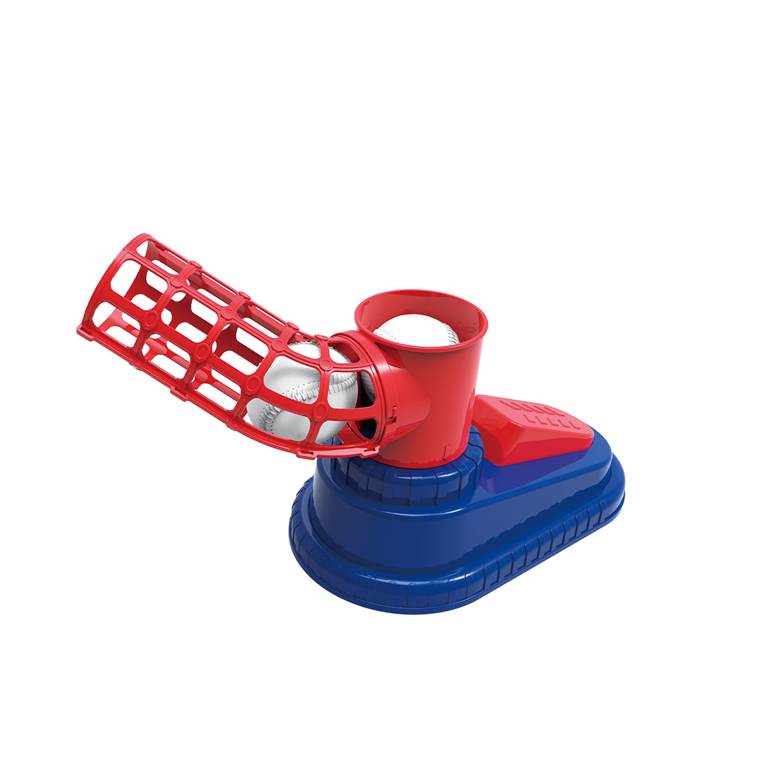 Toi-Toys Automatisches Baseball Set - mit Baseballschläger und 3 Basebälle - Ballspiel Sport Kinder Spielzug für Outdoor, Garten, Park Kleinkinder Geschenk Geburtstag - ab 6 Jahre