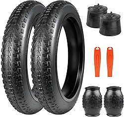 ZUKKA Pneu de bicicleta 20/24/26 x 3,0 pneu de bicicleta gordo pacote com 2 pneus de substituição para bicicleta de montanha dobrável pneus de bicicleta de alta densidade para bicicleta elétrica Snow