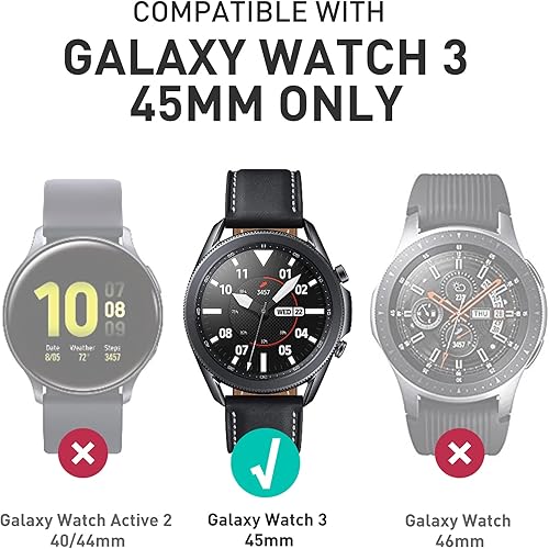 Miniatura 2 de SUPCASE Unicorn Beetle Pro Series - Funda para Galaxy Watch 3 1.77 pulgadas 2020, funda protectora resistente con correas