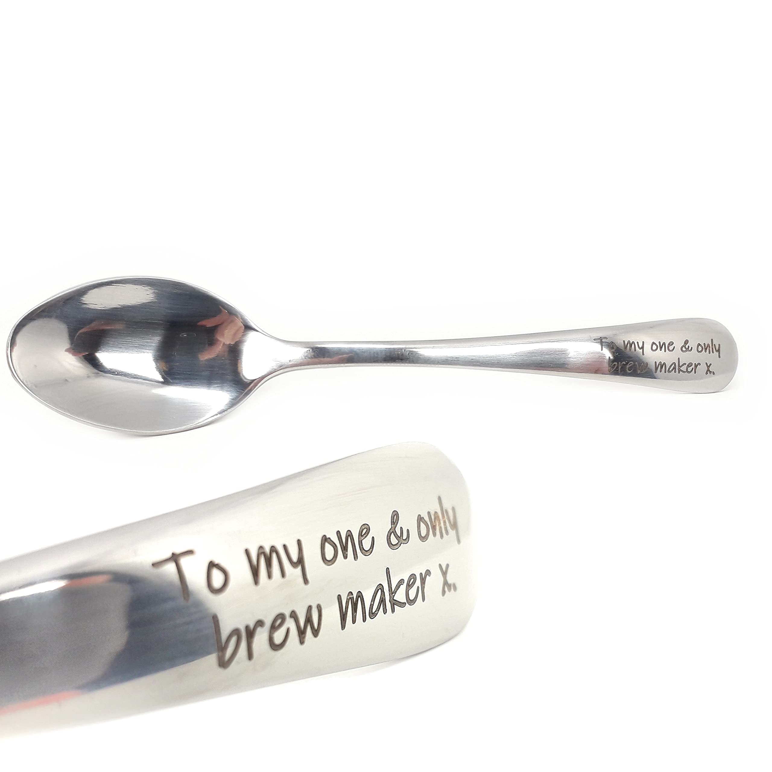 Personalised Teaspoon, Engraved Stainless Tea Spoon, Custom Spoon Etched with Name or Message, Gift Ideas, Budget Present Idea