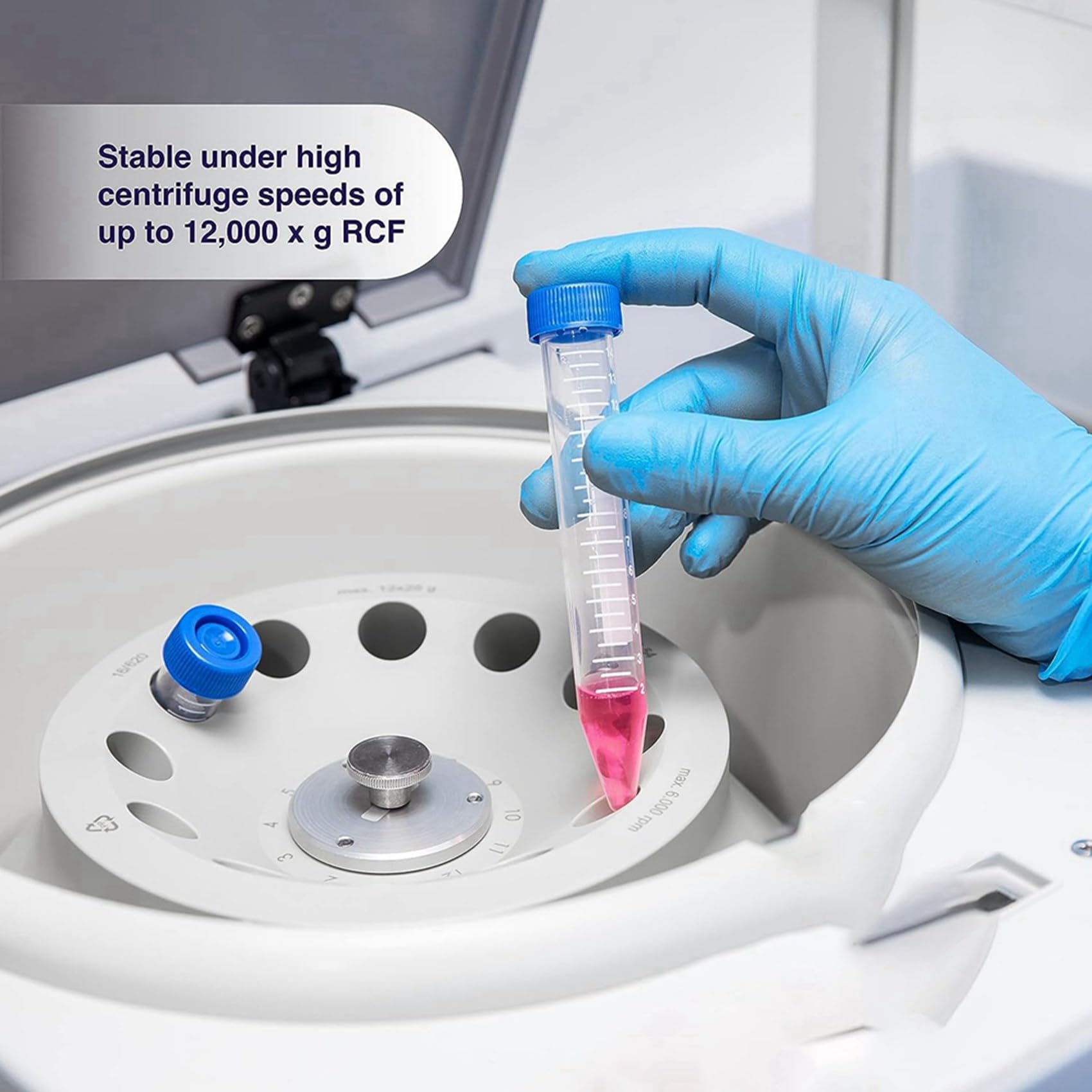 Bloepum Scientific Conical Centrifuge Tubes 50ML,[100 Pack] Plastic Test Tube with Screw Caps, 50ML Sterile Test Tubes with Lids