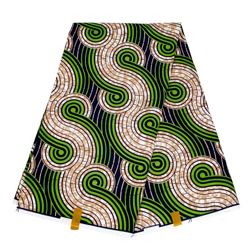 African Fabric 6 Yard Printed Wax Cloth African Ankara Fabric for Party Dress