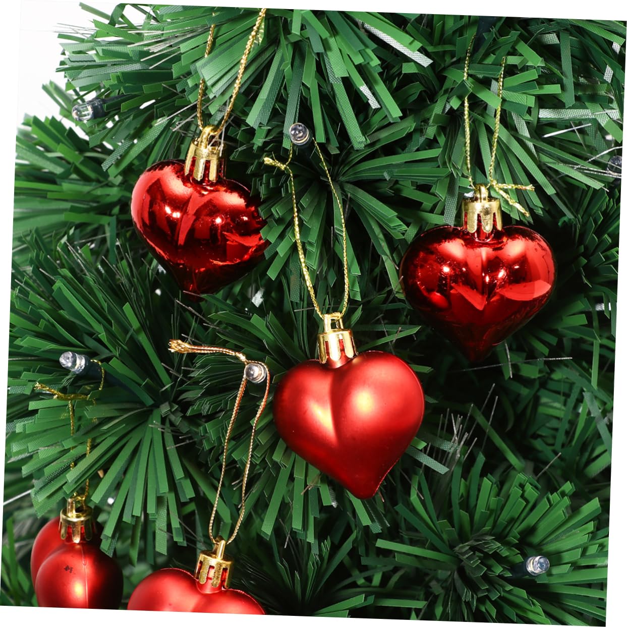 MAGICLULU 108stücke Teiliges Romantischer Herz-hängedekorationen Für Hochzeiten Valentinstag Und Partys Rote Love Heart Ornamente Für Romantische Ihrem Zuhause