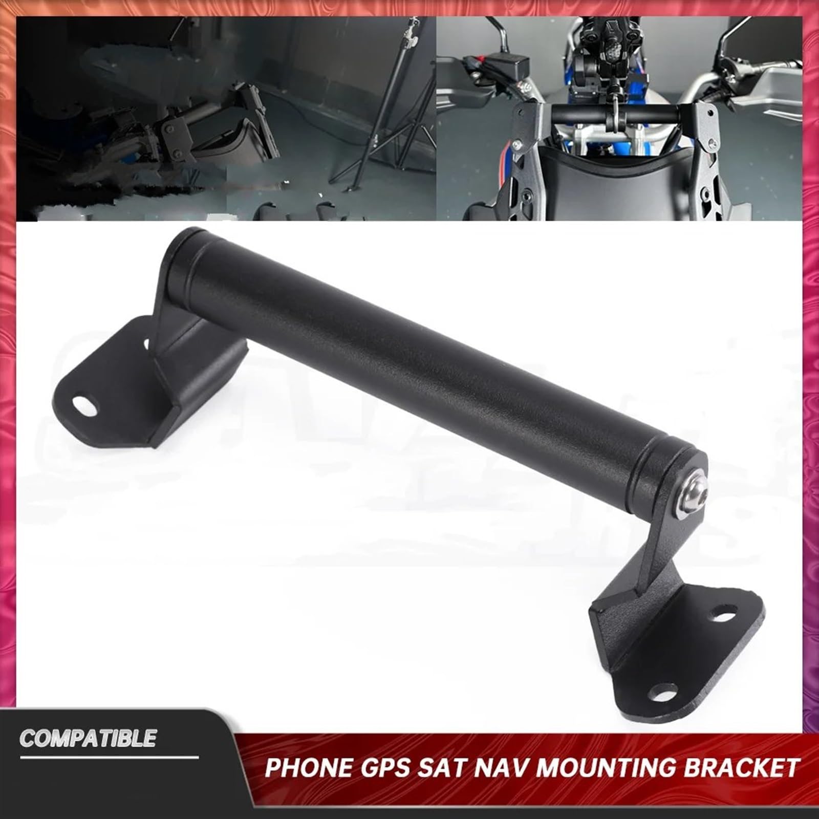 Soporte Navegación Soporte Montaje Navegación GPS Teléfono Móvil para KOVE 500X 525X para Macbor para Montana XR5 Soporte De Extensión para Manillar Motocicleta Soporte GPS para Motocicleta