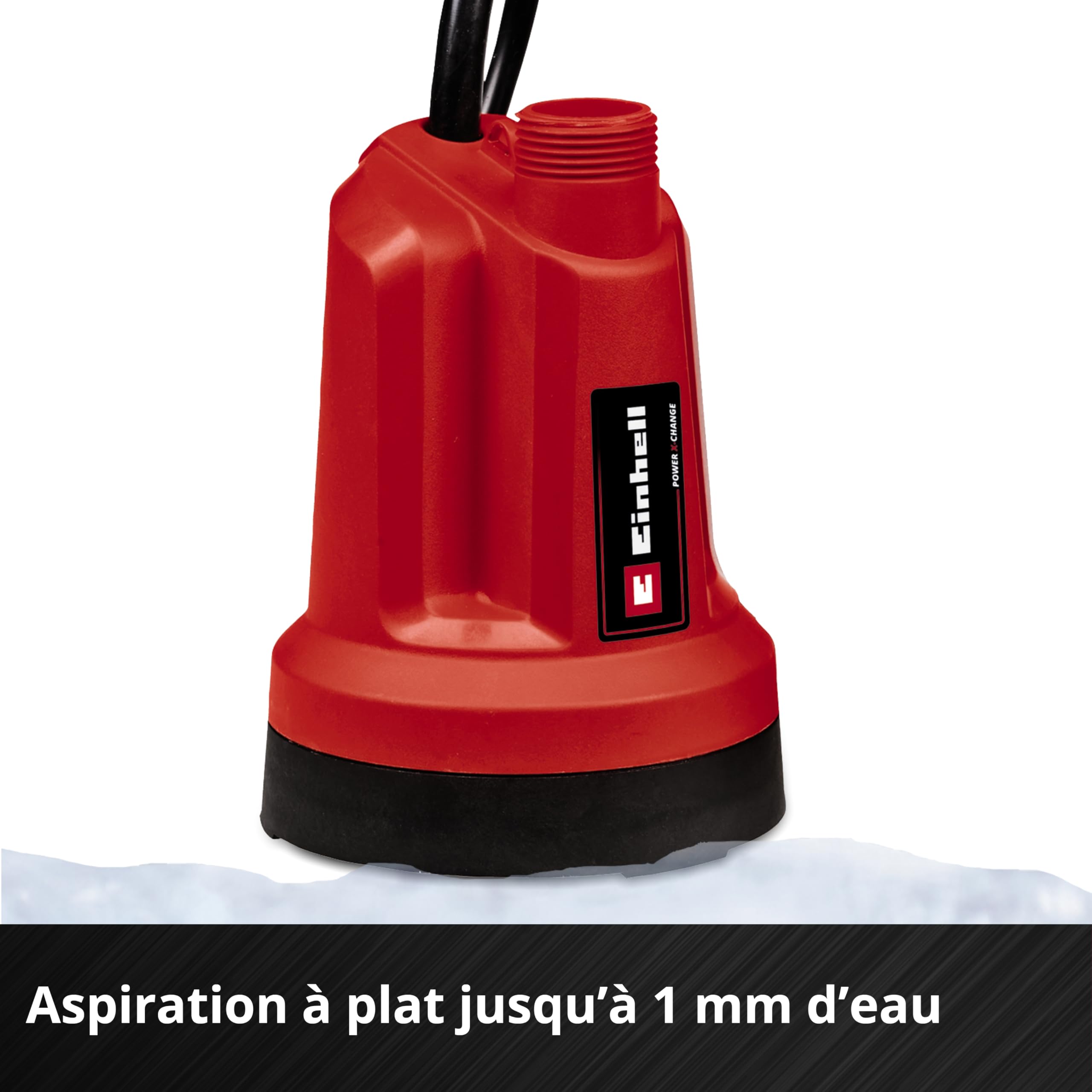 Einhell Pompe à eau claire sans fil GE-SP 18 LL Li (1x4,0Ah) | PXC | 18 V | 0,8 bar | débit 4500 l/h | hauteur 8 m | boîtier batterie | mode continu | batterie 4,0 Ah