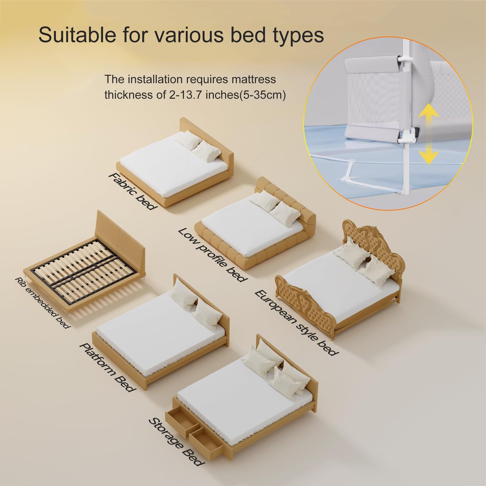 3 in 1 Babywiege, Beistellbett für Babys, tragbares Babybett, Kinderbett Babybett Kinderreisebett Stubenwagen Baby beistellbett Baby boxspringbett,mit Moskitonetz,der auf das Bett gestellt Werden kann