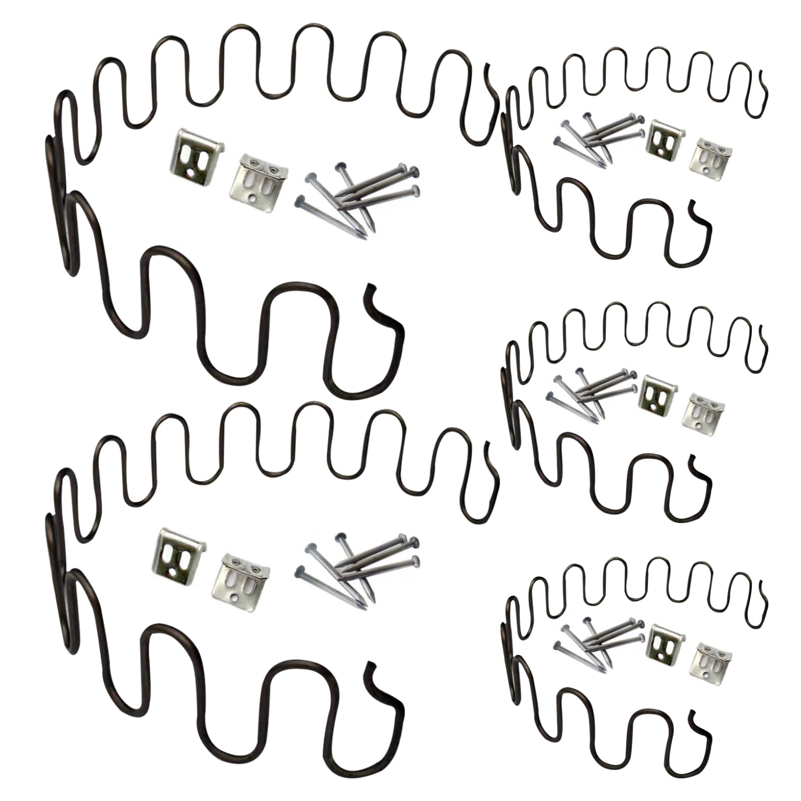 Ressorts de canapé robustes : kit de 5 ensembles de remplacement pour fauteuil
