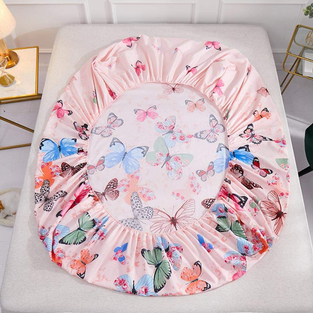 sul prodotto) 1 pz 100% poliestere stampato coprimaterasso lenzuolo quattro angoli con fascia elastica lenzuolo (senza federe)-kuai le xing qiu,100X200X25CM