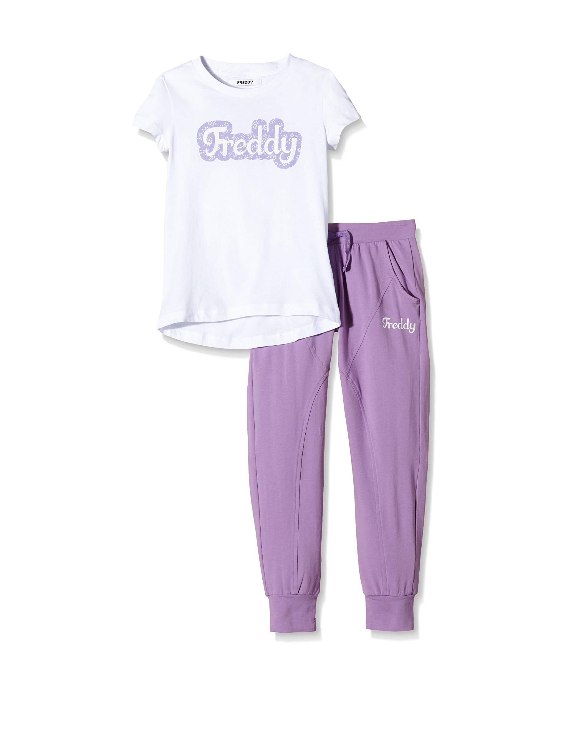 Conjunto Freddy bicolor lila y blanco transpirable de 152 cm 3
