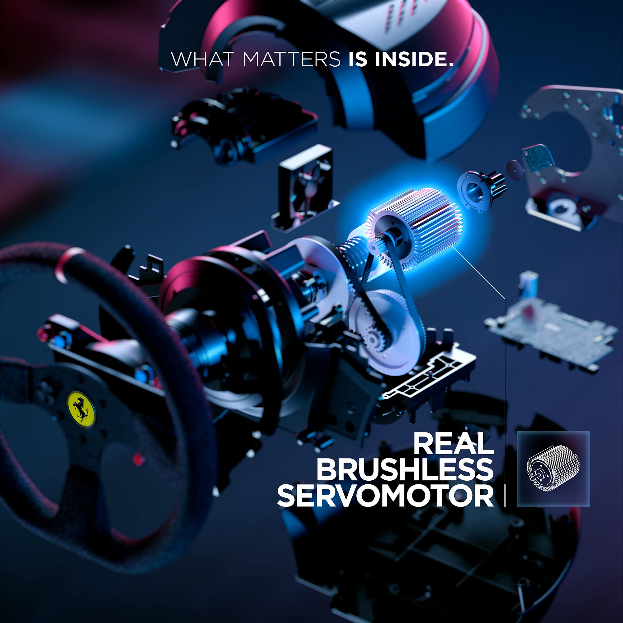 Thrustmaster T300 Ferrari Integral Racing Wheel Force Feedback Volante PS5 PS4 PC