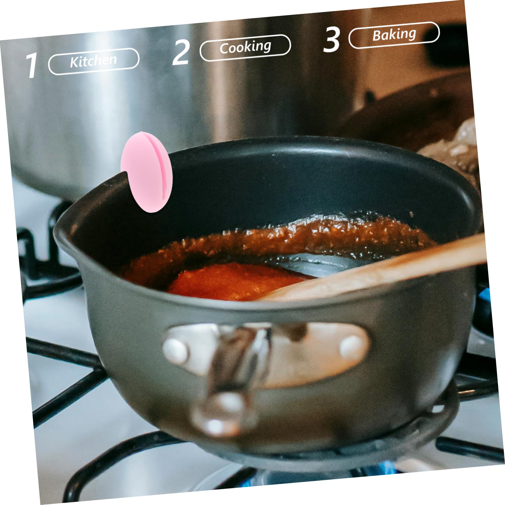Clip Silicone Per Termometro - Supporto Mani Libere Per Cucina - Foto 7