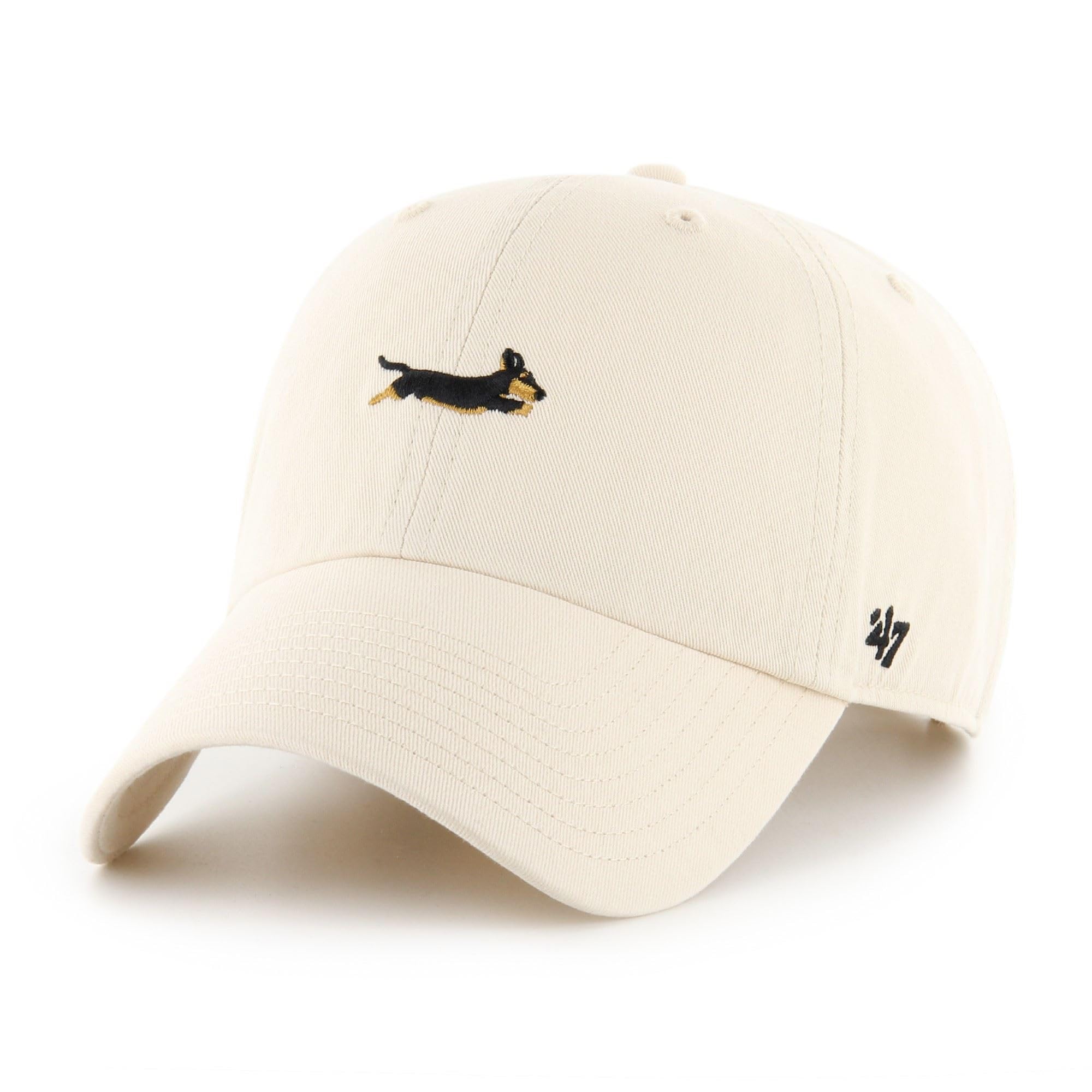 Unisex Dachshund #36863 47 Dachshund Clean Up Baserunner Dog Icon Light Beige Adjustable Cap