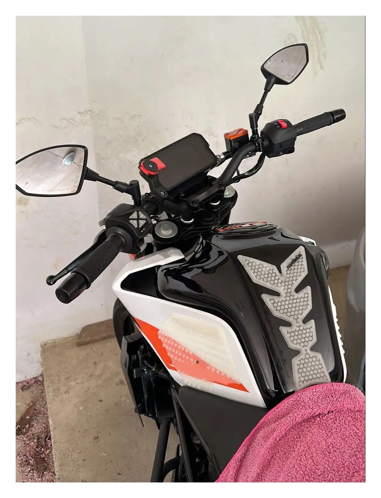 Eindzijspiegel Voor Gilera Voor Nexus 250 300 Voor Fuoco 500 Voor DNA Voor Runner 125 180 50 GP800 Voor GP 800 Universele Motorfiets Stuur End Spiegel Achteruitkijkspiegel (Size : 9