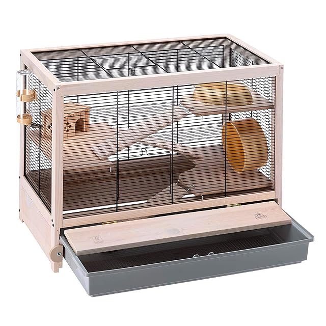 Foto 6 de 6 de Ferplast Jaula de Madera FSC para hámsteres HAMSTERVILLE, ratoncillos y pequeños roedores
