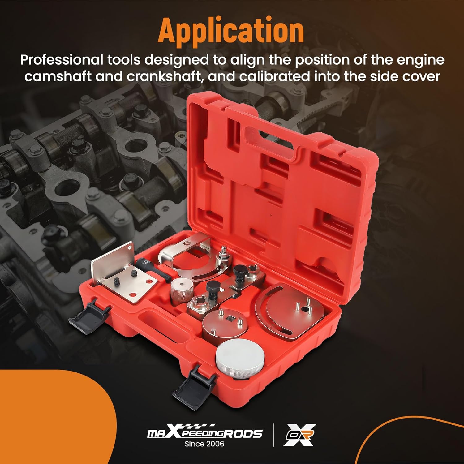 maXpeedingrods Engine Camshaft Alignment Timing Belt Tools Kit for Volvo S80 XC90 XC60 XC70 3.0T 3.2, for Land Rover 3.2 i6, Replace# 9997257 9997261 9997263 9997264 9997272 9997271 9997266 9997267