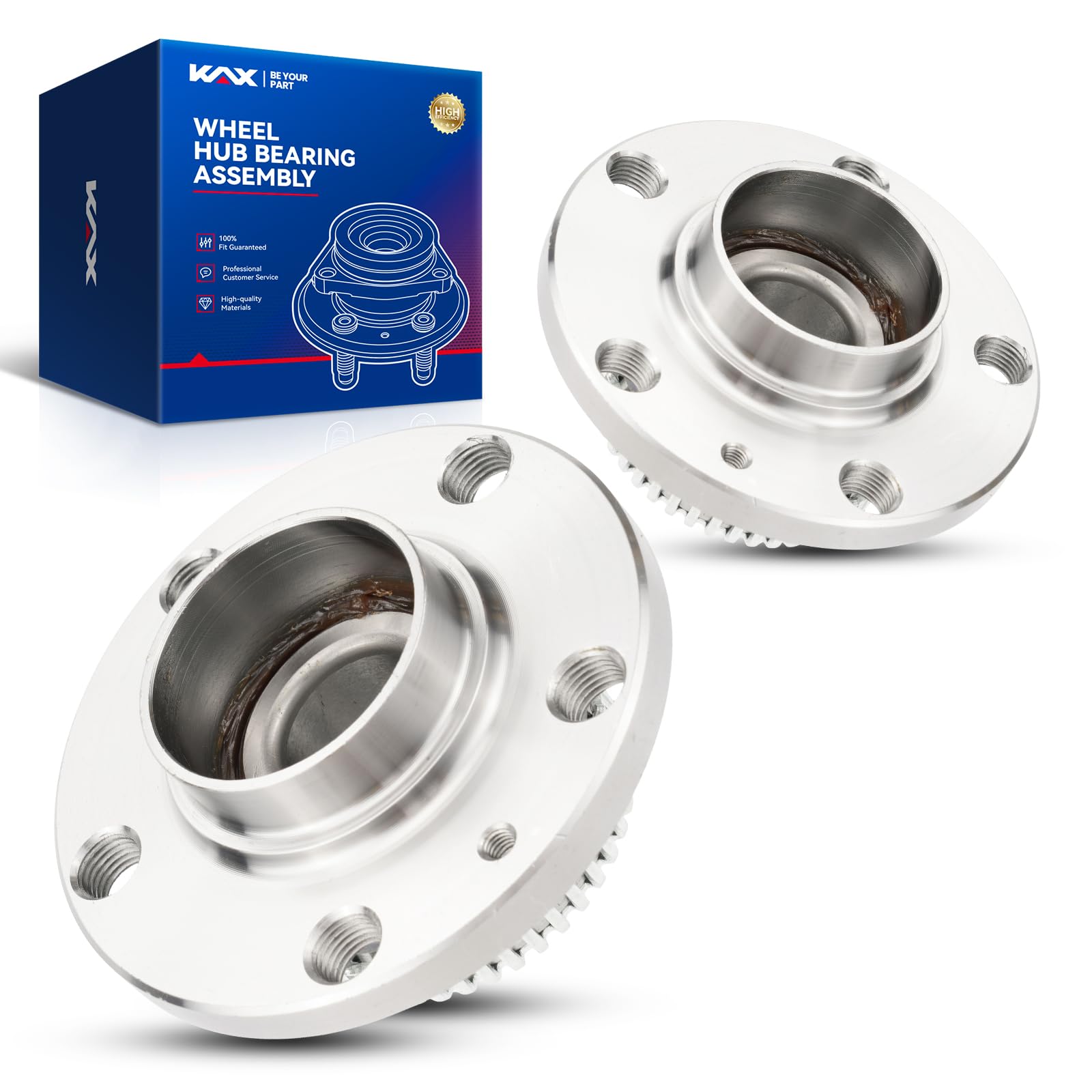 kax 512012 pair rear wheel bearing hub assembly fit for 1998-2010 vw beetle,for 2000-2004 vw jetta,5 lug