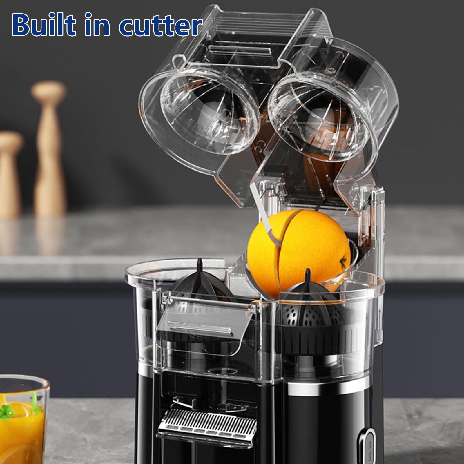 Exprimidor de cítricos automático portátil, doble cabezal recargable para uso doméstico, exprimidor de fiesta