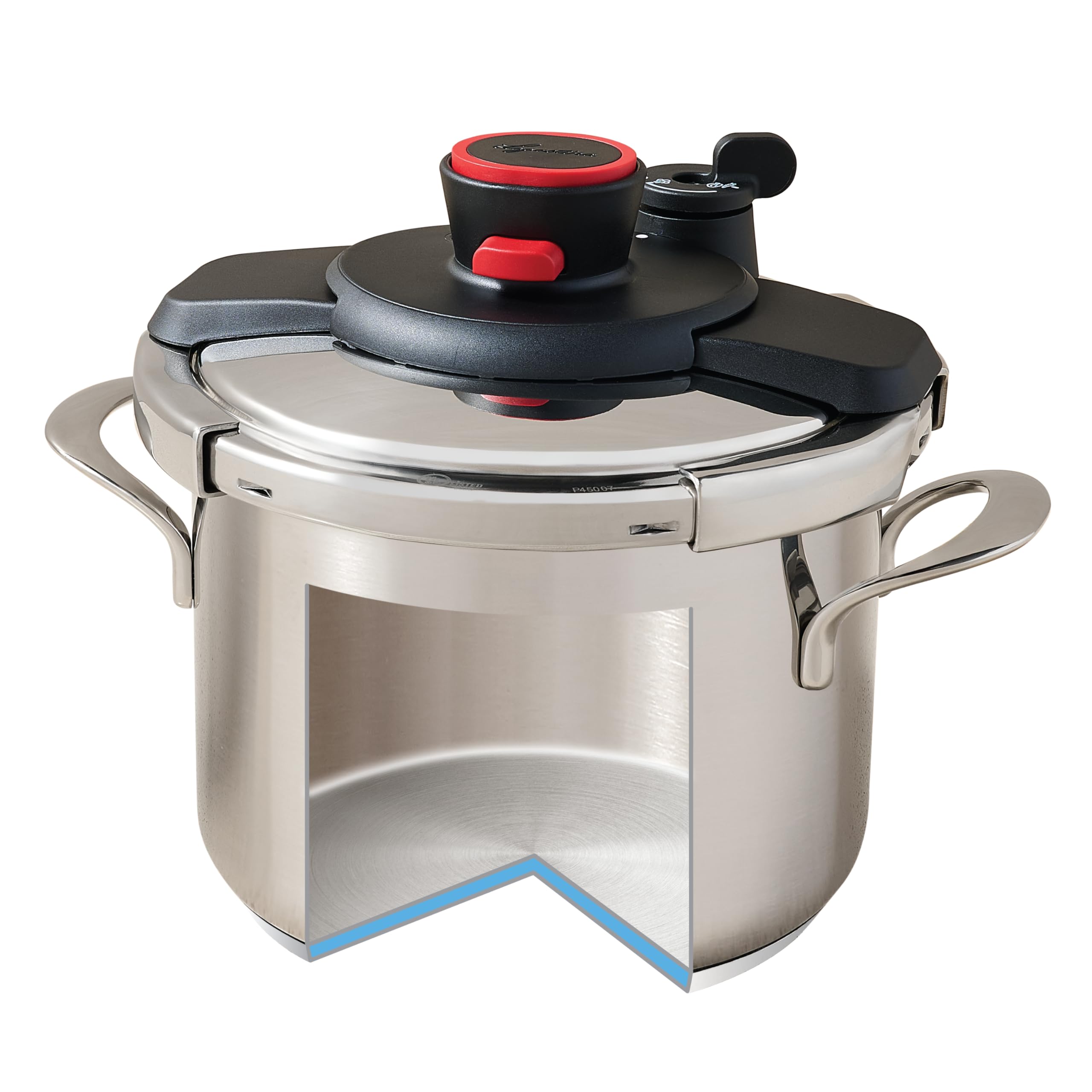 LAGOSTINA 90 Pratica 4ℓ Lagostina Pratica, Pressure Cooker, Lagoseal plus base, One hand