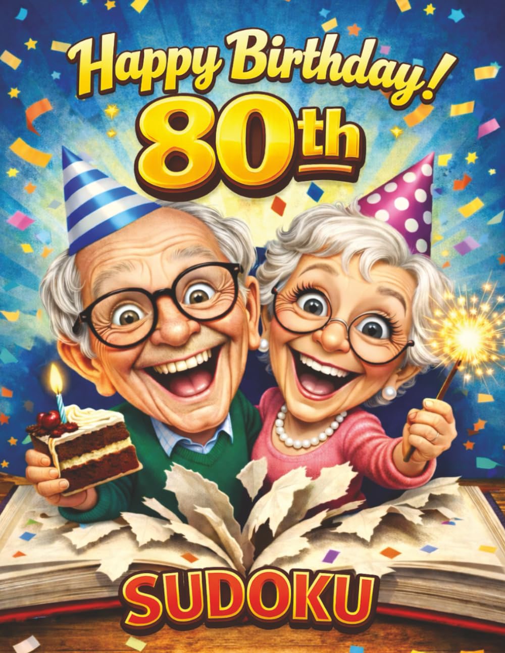 80th Birthday Sudoku Book: Fun Milestone Birthday Gift | Easy Large Print Sudoku for Adults & Seniors (Happy Birthday Celebration Puzzle Series)