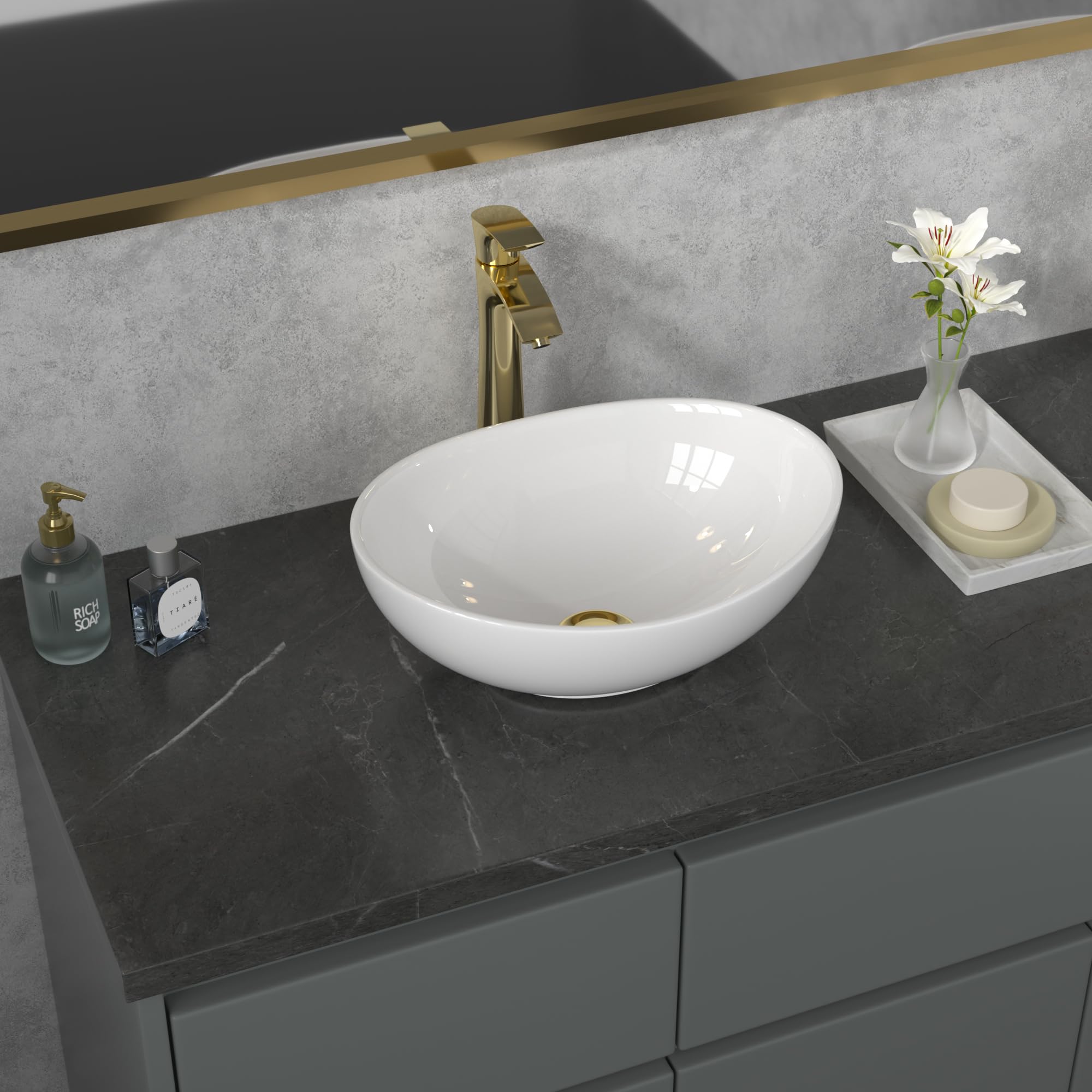 Sarlai Oval Vessel Sink