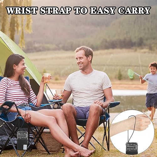 Miniatura 7 de AM FM NOAA Radio meteorológica de emergencia, radios portátiles am fm para regalo en el hogar al aire libre (negro)